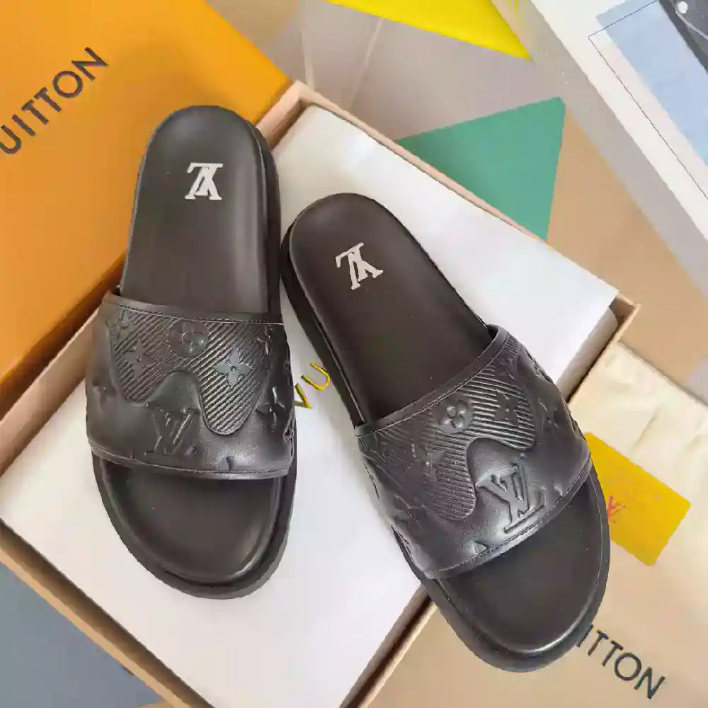LOUIS VUITTON PALM LEATHER PREMIUM SLIDE – LVSD056