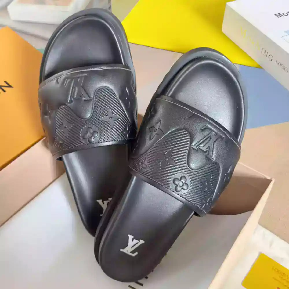 LOUIS VUITTON PALM LEATHER PREMIUM SLIDE – LVSD056