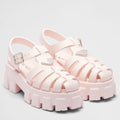 PRADA FOAM SANDALS IN LIGHT PINK RUBBER – PSD003