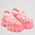 PRADA FOAM SANDALS IN PINK RUBBER – PSD005