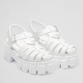PRADA FOAM SANDALS IN WHITE RUBBER – PSD007