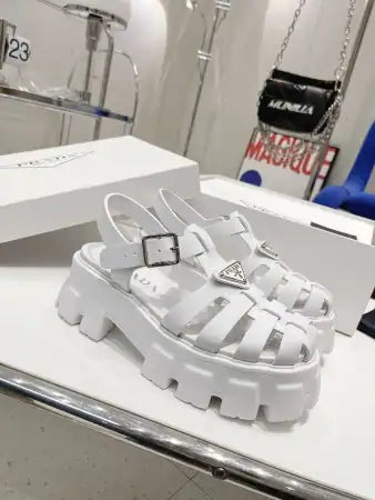PRADA FOAM SANDALS IN WHITE RUBBER – PSD007