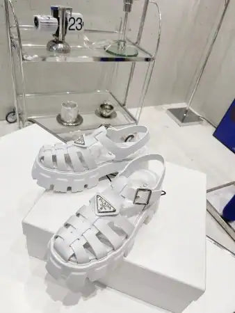 PRADA FOAM SANDALS IN WHITE RUBBER – PSD007