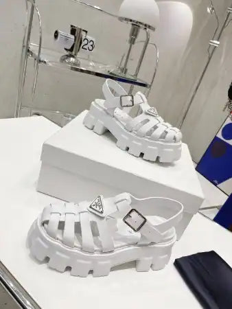 PRADA FOAM SANDALS IN WHITE RUBBER – PSD007