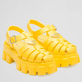 PRADA FOAM SANDALS IN YELLOW RUBBER – PSD006