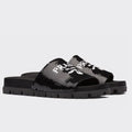 PRADA WOMEN’S SLIDES EMBROIDERED WITH SEQUINS – PSD081