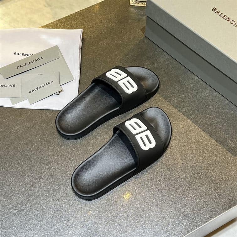 BALENCIAGA BB POOL SLIDE SANDALS – BBD014
