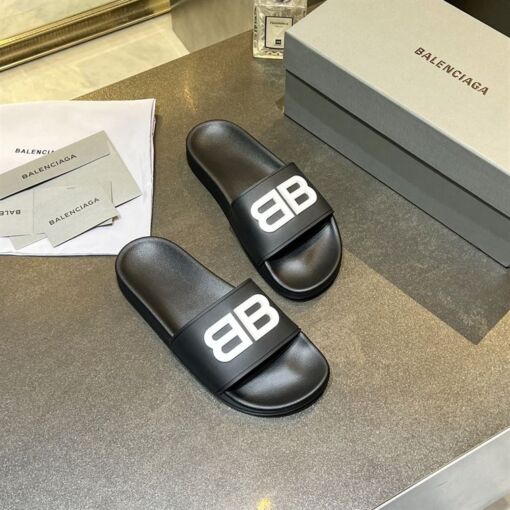 BALENCIAGA BB POOL SLIDE SANDALS – BBD014