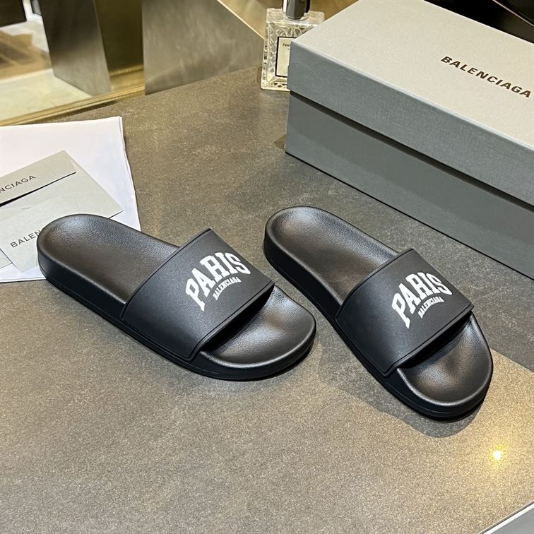 BALENCIAGA CITIES PARIS POOL SLIDE SANDAL – BBD005