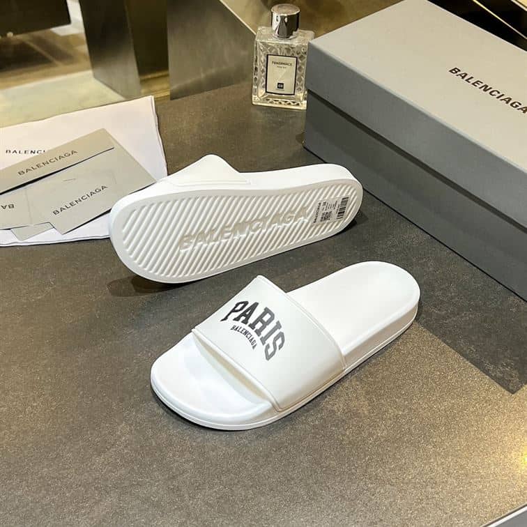 BALENCIAGA CITIES PARIS POOL SLIDE SANDAL – BBD007