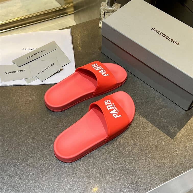 BALENCIAGA CITIES PARIS POOL SLIDE SANDAL – BBD009