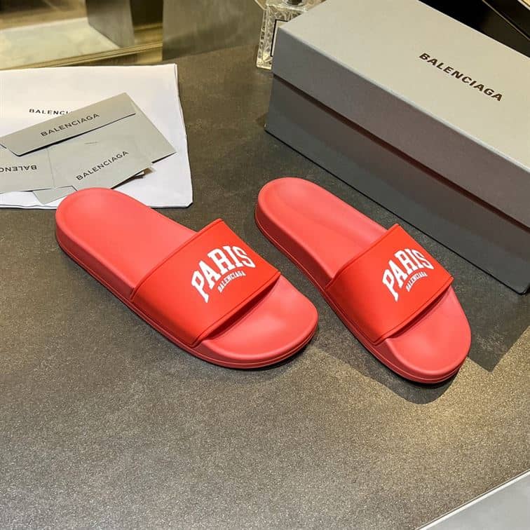 BALENCIAGA CITIES PARIS POOL SLIDE SANDAL – BBD009