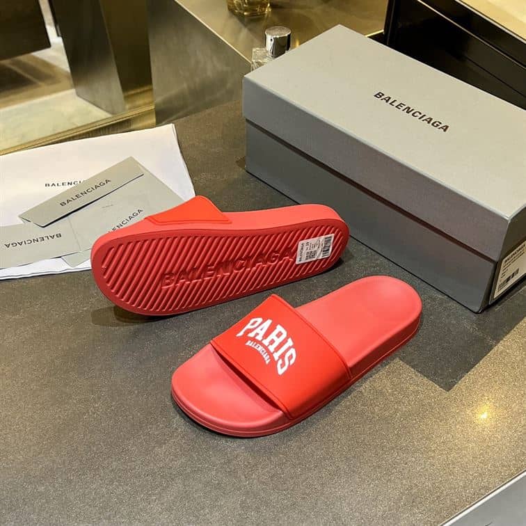 BALENCIAGA CITIES PARIS POOL SLIDE SANDAL – BBD009