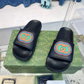 GUCCI SLIDE INTERLOCKING G LEATHER BLACK FOR MEN – GSL008